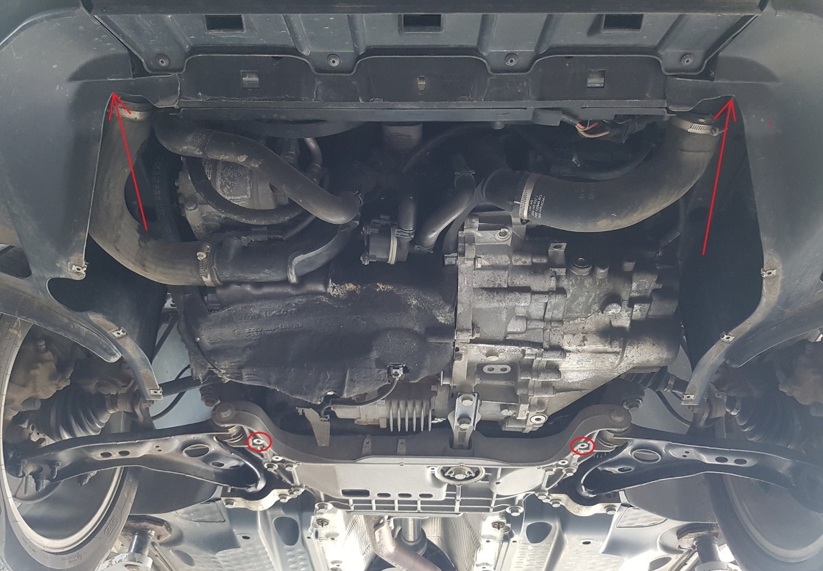Ocelový kryt olejové vany pro VW Tiguan 2008 - 2015, všechny motory