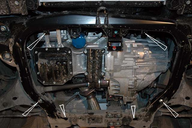 Ocelový kryt olejové vany pro Kia Ceed 2007 - 2011, všechny motory