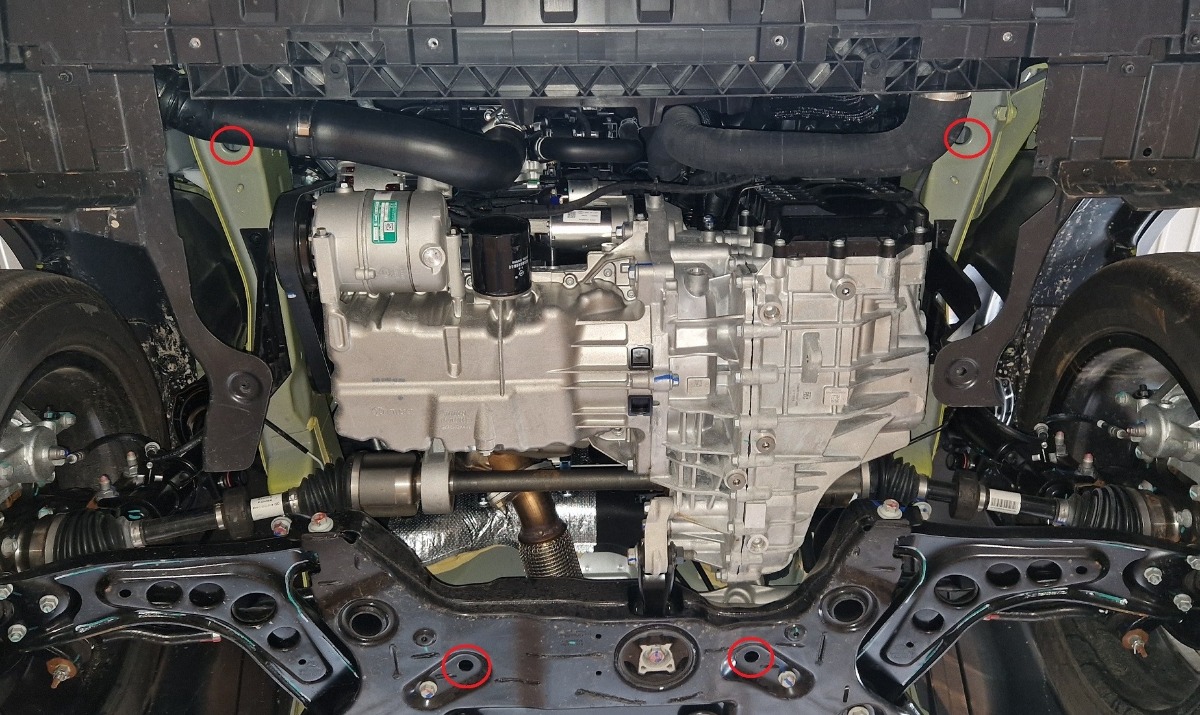 Hliníkový kryt olejové vany pro BAIC Beijing X75 2020 - 2023, všechny motory