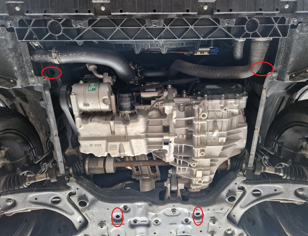 Ocelový kryt olejové vany pro Baic Beijing X75 2023 - 2026, všechny motory