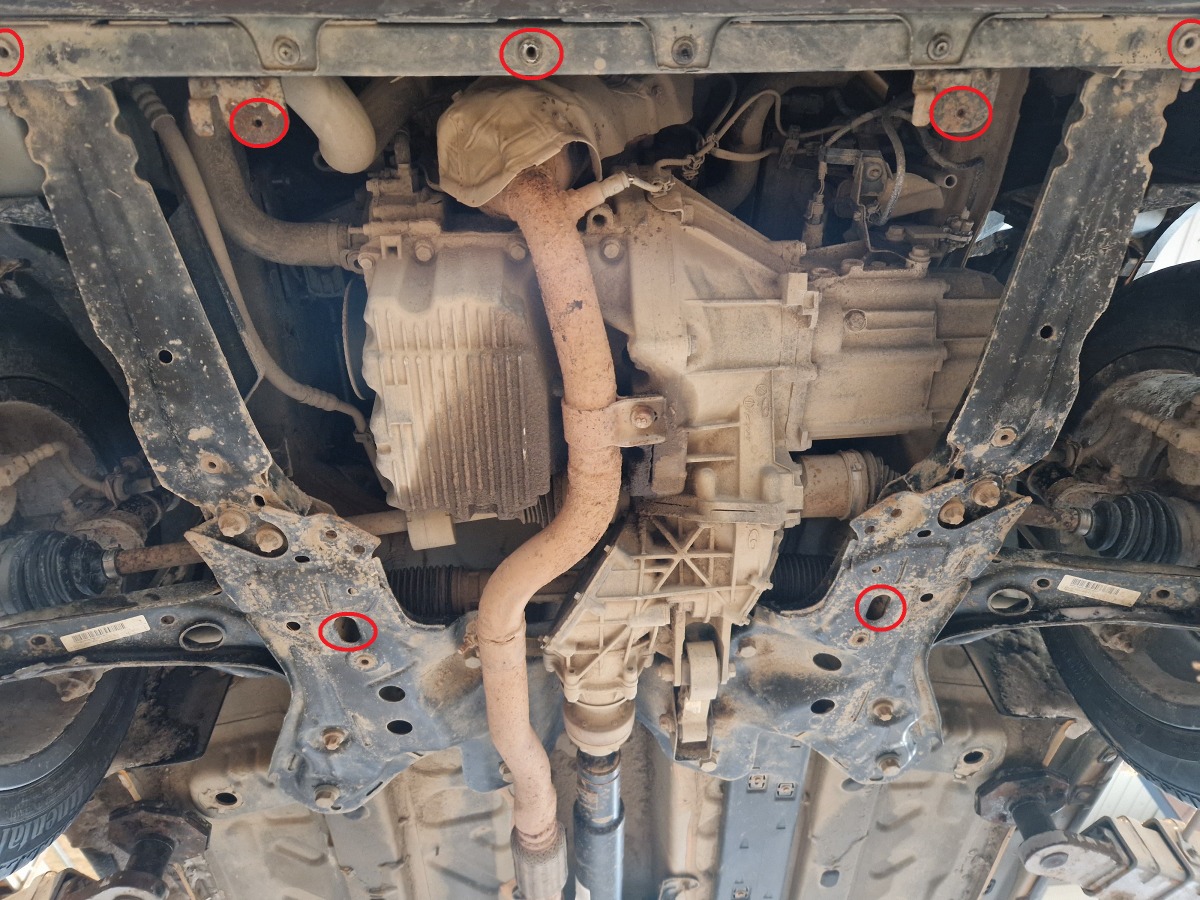 Ocelový kryt olejové vany pro Fiat Panda 4x2 2011 - 2026, všechny motory