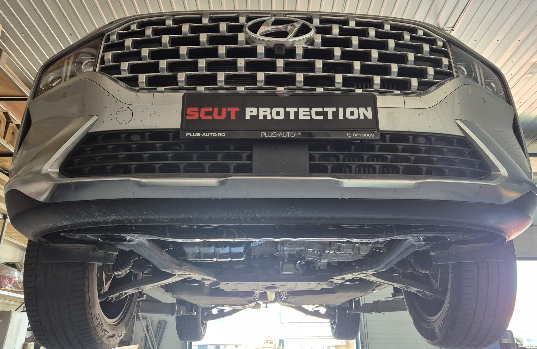 Ocelový kryt olejové vany pro Hyundai Santa Fe 2018 - 2023, všechny motory