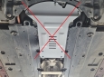 Scut antifurt din aluminiu pentru catalizator Toyota Corolla Cross 5
