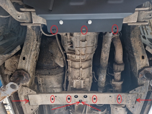 Scut cutie de viteză din aluminiu Nissan Navara 1