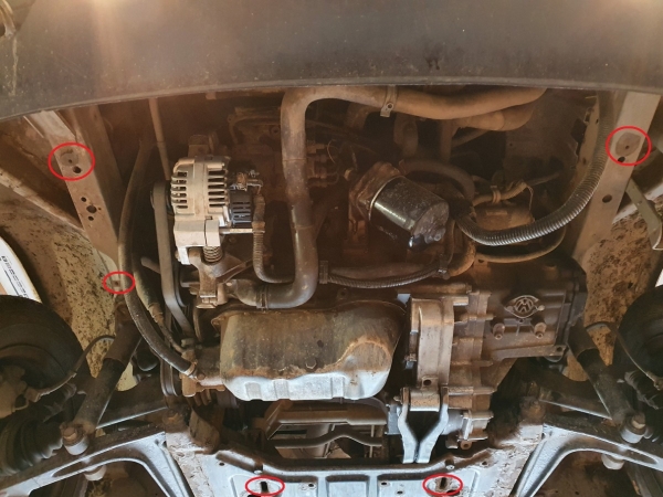 Scut motor VW Transporter T4 Caravelle 5