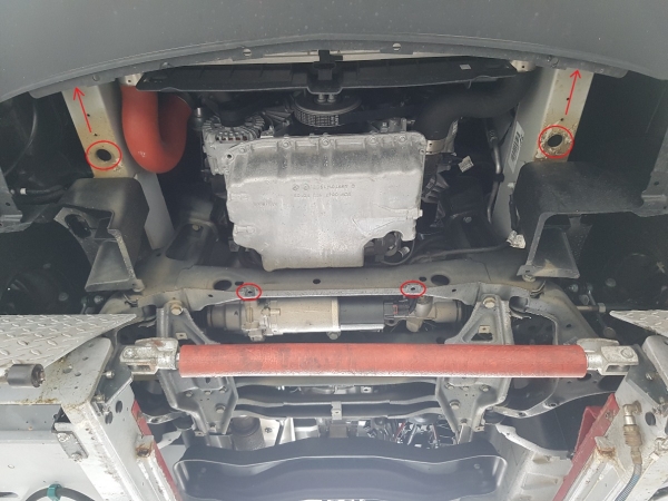 Scut motor din aluminiu Mercedes Sprinter Tracțiune spate 1