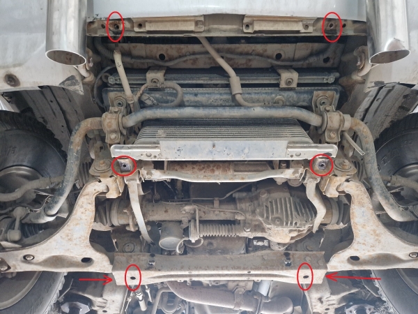 Scut motor și radiator Mitsubishi Pajero 3 (V60, V70) Vers 2.0 1