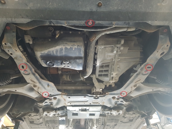 Scut motor și cutie de viteză din aluminiu Volvo S60 4