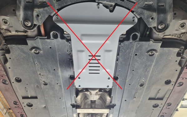 Scut antifurt din aluminiu pentru catalizator Toyota Corolla Cross 2