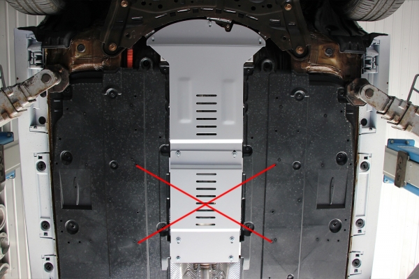 Scut antifurt din aluminiu pentru catalizator Lexus UX 8